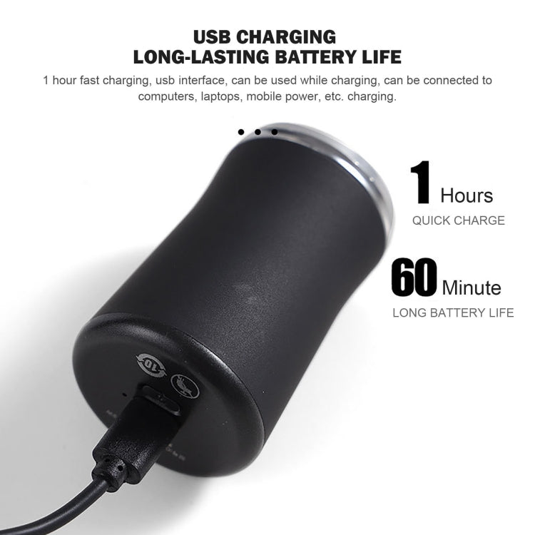 Rasoio elettrico lavabile tascabile ricaricabile USB
