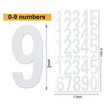 Adesivo impermeabile numero digitale riflettente 5 pezzi