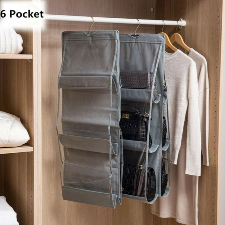 Organizer borsa 6 tasche doppia faccia in tessuto non tessuto