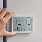 Orologio digitale da parete con temperatura LCD magnetica