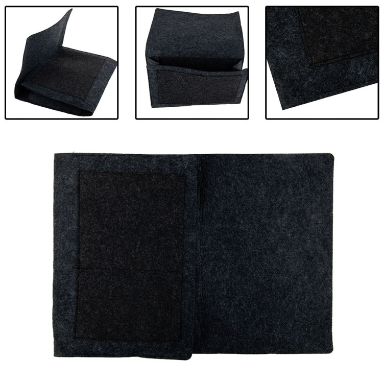 Borsa portaoggetti in feltro da appendere 34x22x12 cm