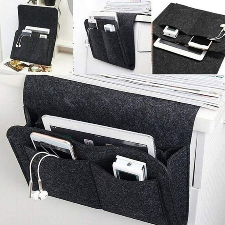 Borsa portaoggetti in feltro da appendere 34x22x12 cm