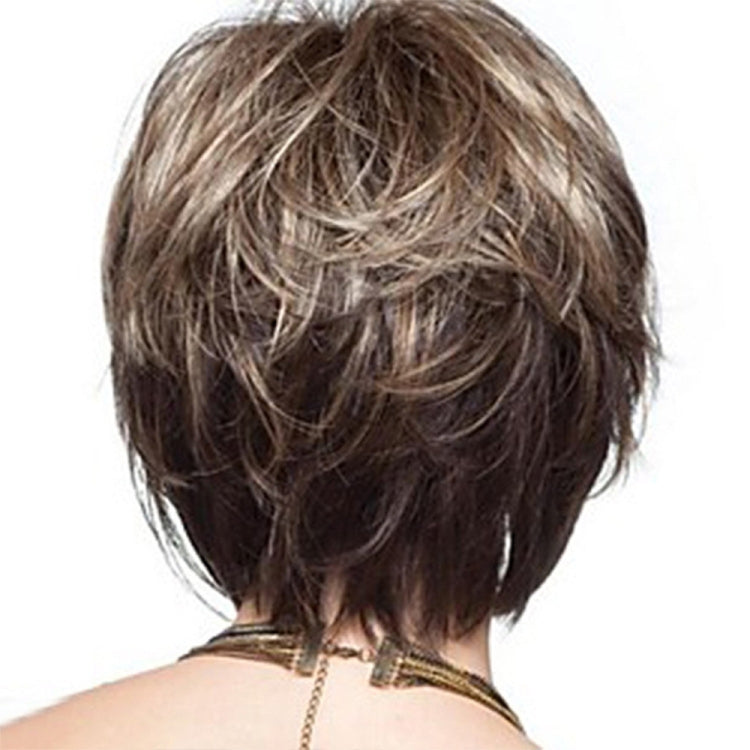 Parrucca capelli corti ricci seta alta temperatura donna