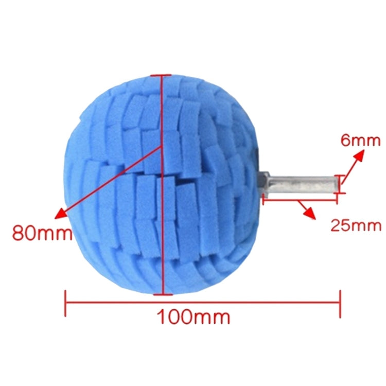 Sfera lucidatura spugna per cerchioni auto 2 pezzi
