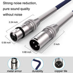 Cavo audio XLR maschio-femmina per microfono 0,3-60 m