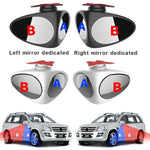Specchio retrovisore grandangolare 2 in 1 per auto