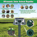 Scaccia animali solare a ultrasuoni a quattro lati