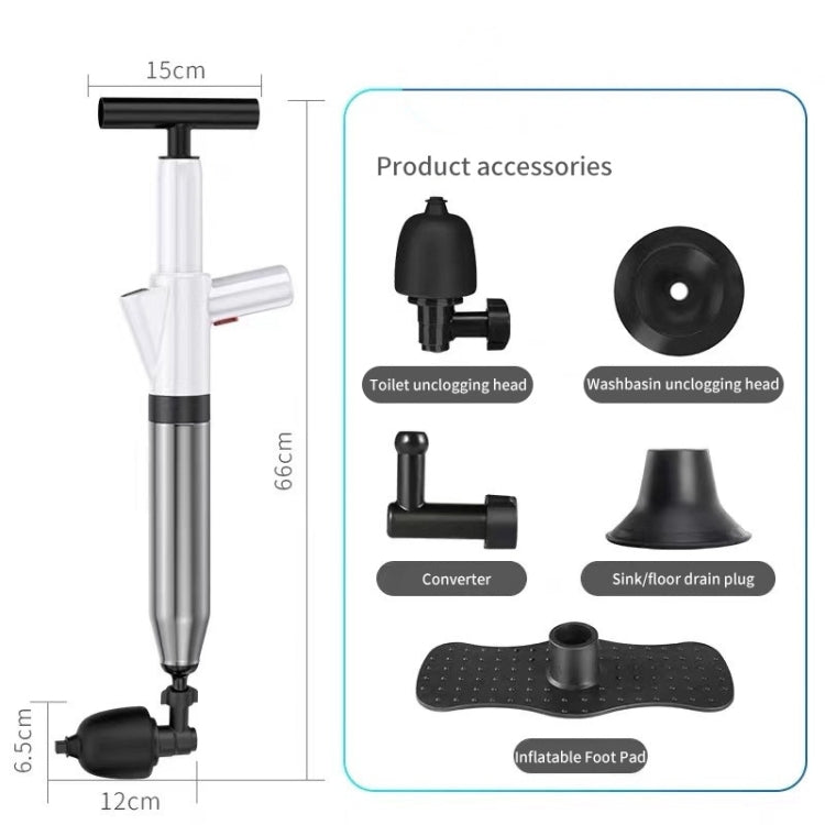 Tubo pneumatico per scarico intasato uso domestico