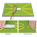 Tappetino allenamento golf con perline e 5 palline spugna