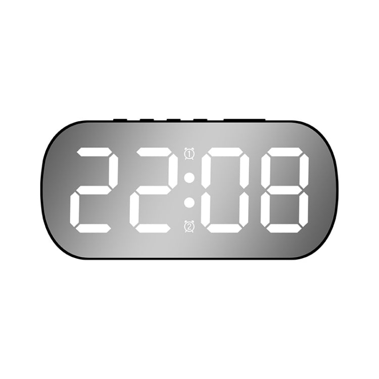 Display digitale LED con orologio e sveglia a specchio