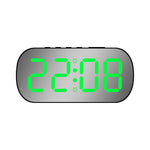 Display digitale LED con orologio e sveglia a specchio