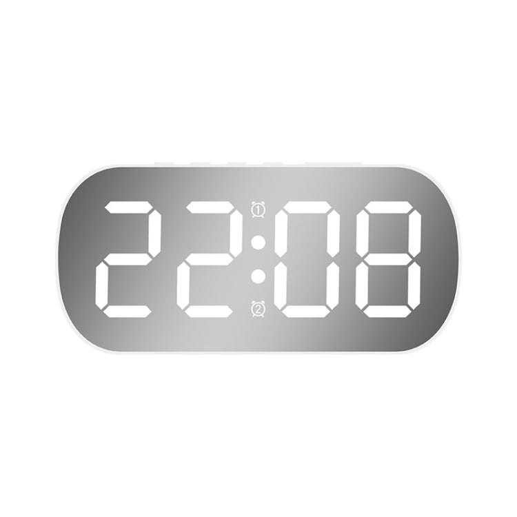 Display digitale LED con orologio e sveglia a specchio