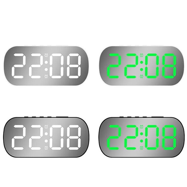 Display digitale LED con orologio e sveglia a specchio