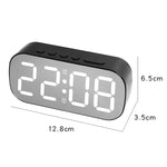 Display digitale LED con orologio e sveglia a specchio