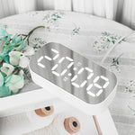 Display digitale LED con orologio e sveglia a specchio