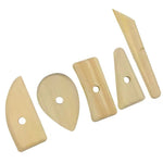 Set 5 raschietti in legno massello fatti a mano