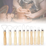 Set 10 strumenti raschietto per argilla e ceramica
