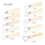 Set 10 strumenti raschietto per argilla e ceramica