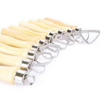 Set 10 strumenti raschietto per argilla e ceramica