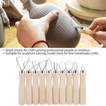 Set 10 strumenti raschietto per argilla e ceramica