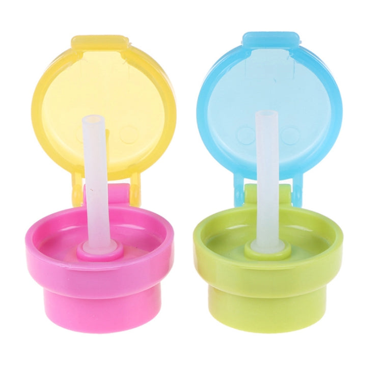 Coperchi per cannuccia bambini 2 pezzi verde e rosa