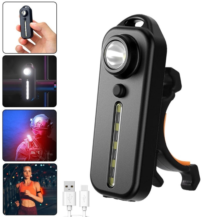 Fanale posteriore per bicicletta ricaricabile con clip penna