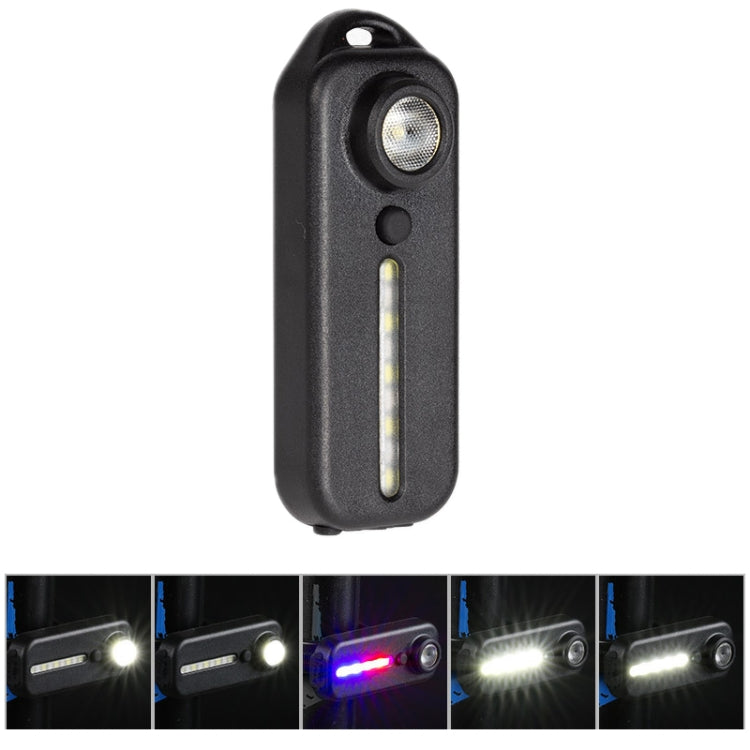 Fanale posteriore per bicicletta ricaricabile con clip penna