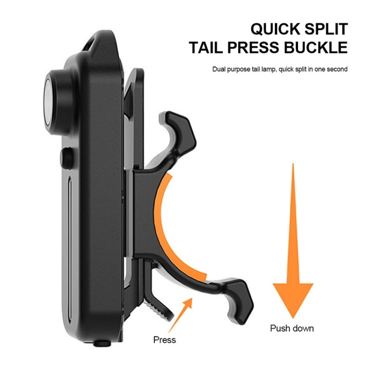 Fanale posteriore per bicicletta ricaricabile con clip penna