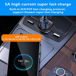 Caricabatteria auto doppia porta USB PD 30W nero