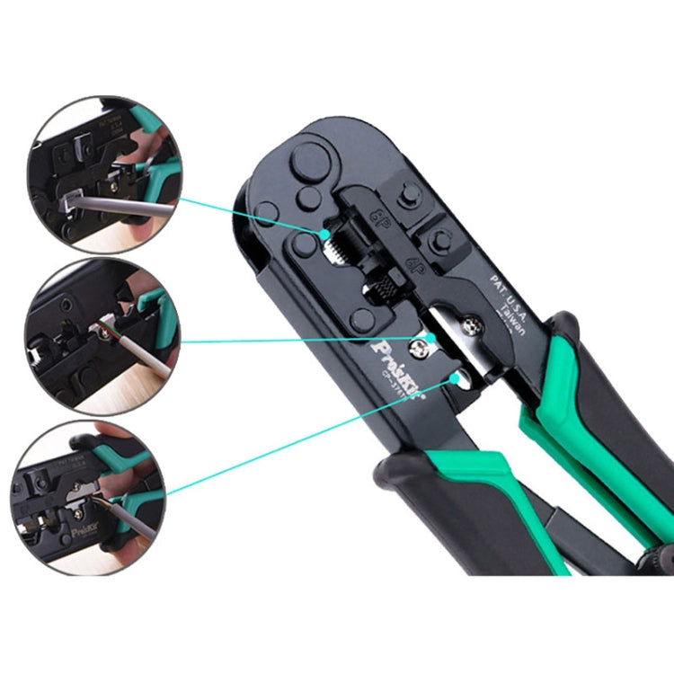 Pinza a crimpare ProsKit CP-376TR 4P/6P/8P per reti e telefono
