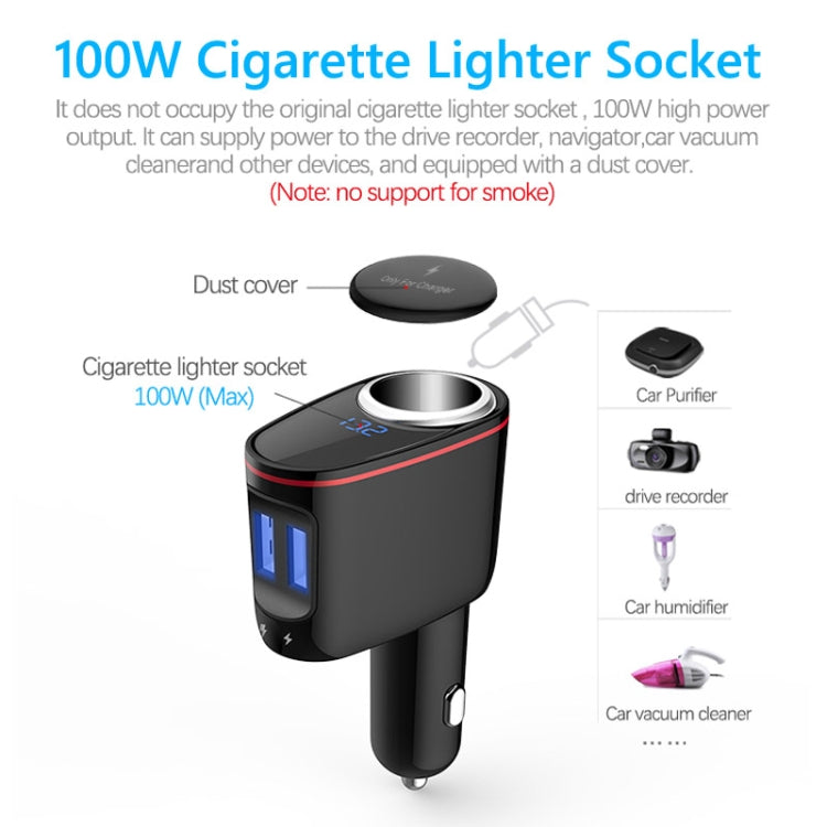 Caricabatterie auto 100W doppia porta USB 5V/2.4A