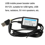 Cavo alimentazione USB booster 5V a 9V e 12V 1 metro