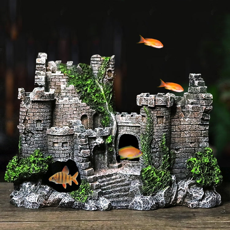 Decorazione acquario Serbatoio Antico Castello in resina