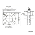 Ventola di raffreddamento 12 cm per armadio elettrico