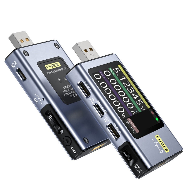Amperometro USB Tipo-C FNIRSI FNB58 Tester Alimentazione