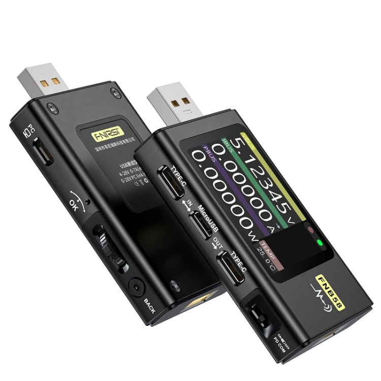 Amperometro USB Tipo-C FNIRSI FNB58 Tester Alimentazione