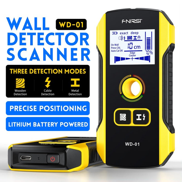 Scanner da parete FNIRSI WD-01 per metalli, cavi e legno - immagine 2