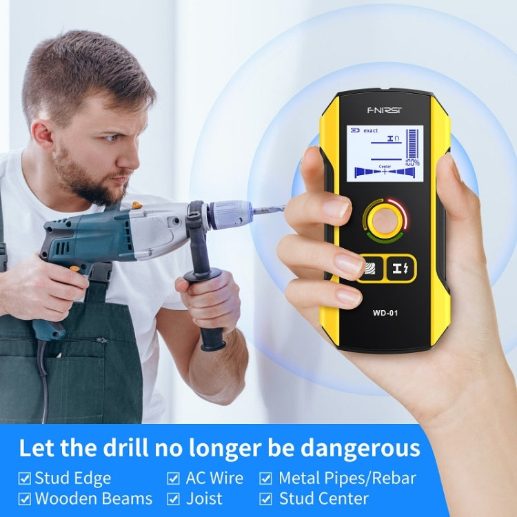 Scanner da parete FNIRSI WD-01 per metalli, cavi e legno - immagine 4