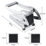 Tagliapatate manuale in acciaio inox con ventose