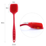 Spazzola pulizia pentole in silicone rossa