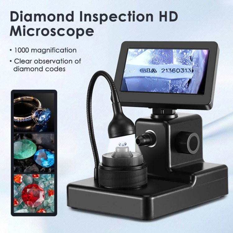 Microscopio digitale HJ1000 50-1000X con display LCD da 4,3 pollici - immagine 10