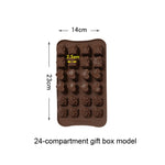 Stampo silicone 2 pezzi per cioccolato e caramelle