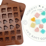 Stampo silicone 2 pezzi per cioccolato e caramelle