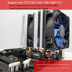 Radiatore CPU doppio tubo rame per PC desktop silenzioso
