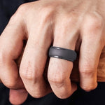Anello in silicone con gradino curvo 8 mm No.7-9