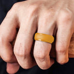 Anello in silicone con gradino curvo 8 mm No.7-9