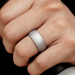 Anello in silicone con gradino curvo 8 mm No.7-9