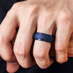 Anello in silicone con gradino curvo 8 mm No.7-9
