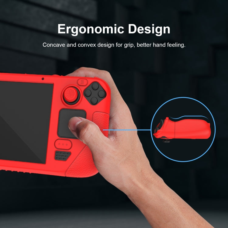 Custodia in silicone per controller Steam Deck con tappo a chiave