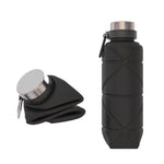 Bicchiere telescopico pieghevole in silicone 700ml con moschetton